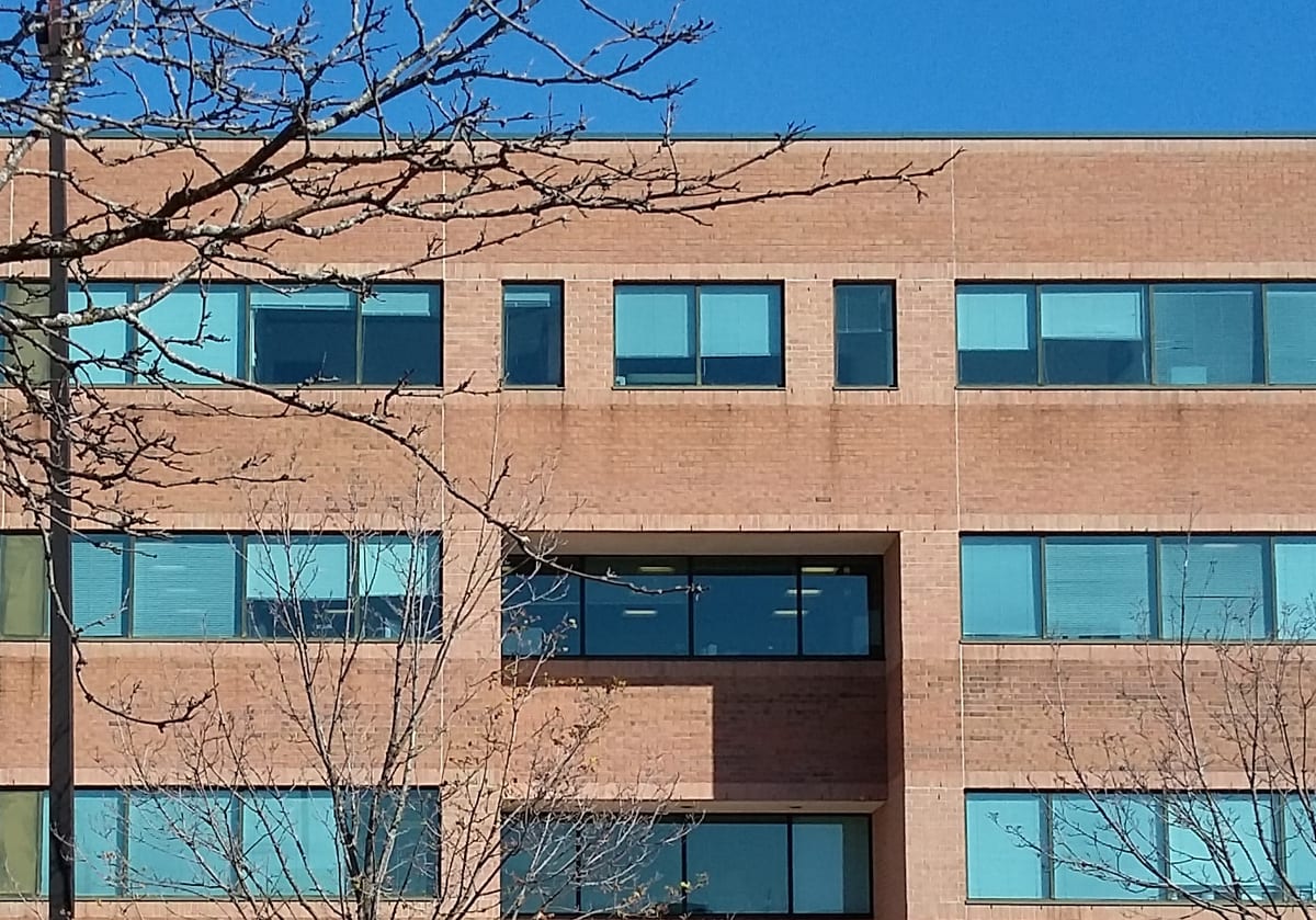 The brick office building on Humber College Boulevard that houses the clinic